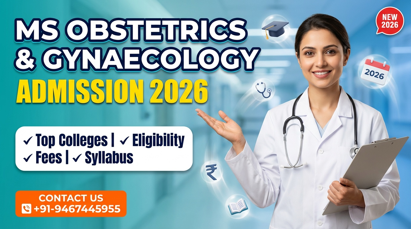 Master of Surgery (MS) Obstetrics and Gynaecology or MS OBG : Admission 2026, Medical Colleges, Eligibility Criteria, Fees, Syllabus details here